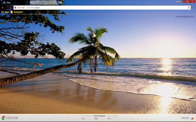 Beach Earth Ocean Sunset chrome extension