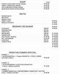 Rasoi King menu 1