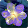 Serene flower clock HD widget icon