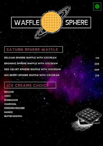 Waffle O Sphere menu 