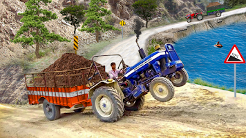 Farming Tractor Trolley Game Screenshot