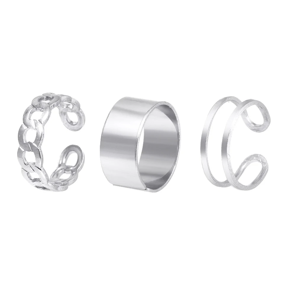 Damesmode Geometrische Olie Druppel Ring Set, stijlvolle ringen voor vrouwen, unieke ontwerpen die je dagelijkse stijl verfraaien met een vleugje elegantie.