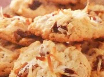 COCONUT RAISIN DROP COOKIES  for 100 by freda