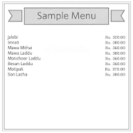 Bikaner Sweets N Namkeen menu 2