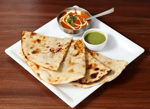 Mutton Keema Naan With Gravy