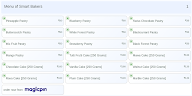 Smart Bakers menu 1