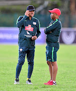 Coaches Owen Da Gama and Thabo Senong./ BackpagePix / Samuel Shivambu /