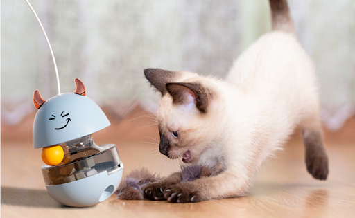 Title 2, Cat Ball Interactive Treat Dispenser Toy for In...