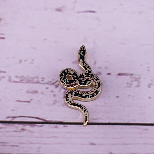 Title 4, Beautiful fashion flower snake moon Brooch. Thi...