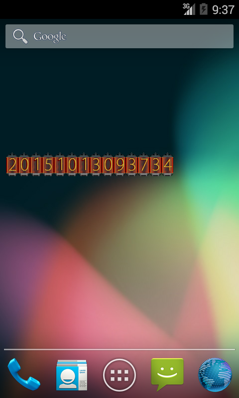 Android application NixieClockWidget screenshort