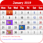 Cover Image of Download South African Calendar 2019 1.22 APK