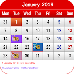 Cover Image of Herunterladen South African Calendar 2019 1.22 APK