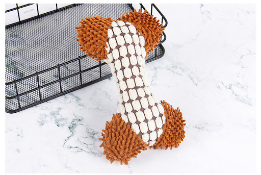 Title 5, Bite-resistant molar sound plush dog toy. Durab...