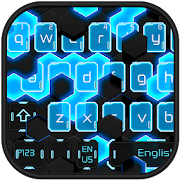 Gleaming Coal Hexagon Keyboard Theme  Icon