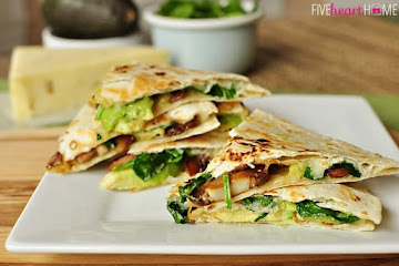 Spinach Mushroom Quesadillas