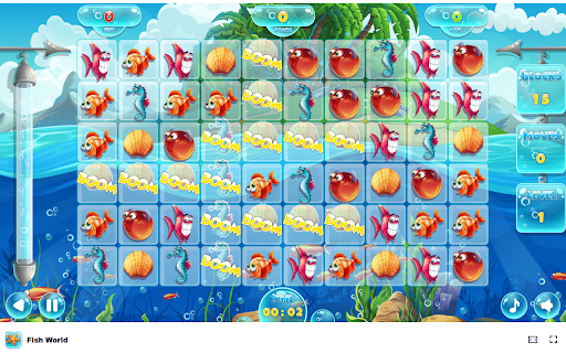 Fish World Game - Dive into a Vibrant Underwater Match-3 Adventure! Preview 3