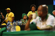 ANCYL President Collen Maine, Nkosazana Dlamini-Zuma, Jacob Zuma at the ANC Elective Conference in Nasrec.