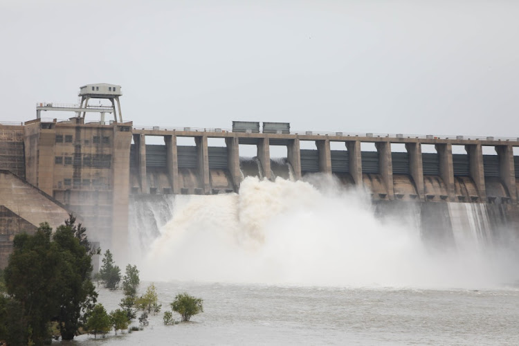 Sluice gates were opened at the Vaal Dam on Wednesday after heavy rainfalls.