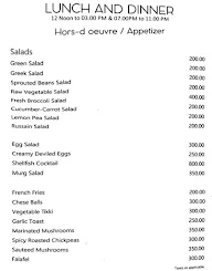 Bandhej - Empires Hotel menu 2