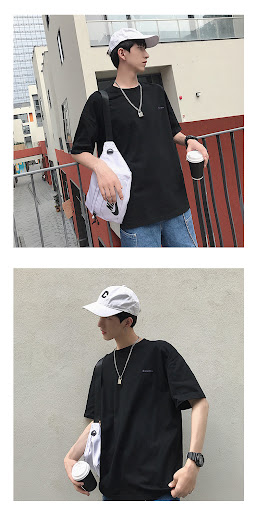 Title 2, All-match half-sleeved hip-hop top