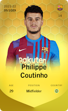 Philippe Coutinho 2021-22 • Limited 95/1000