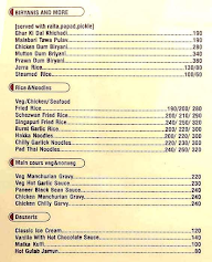 Red Chillies Family Restaurant & Bar menu 1