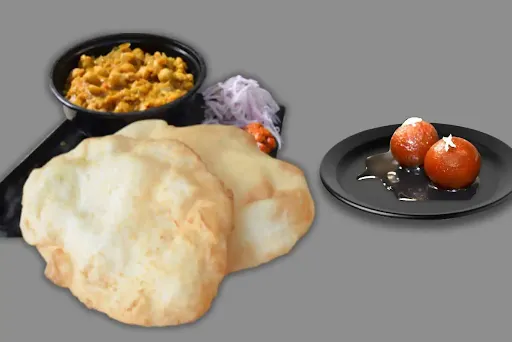 Chole Bhature - Sweet Combo (Serves 1)