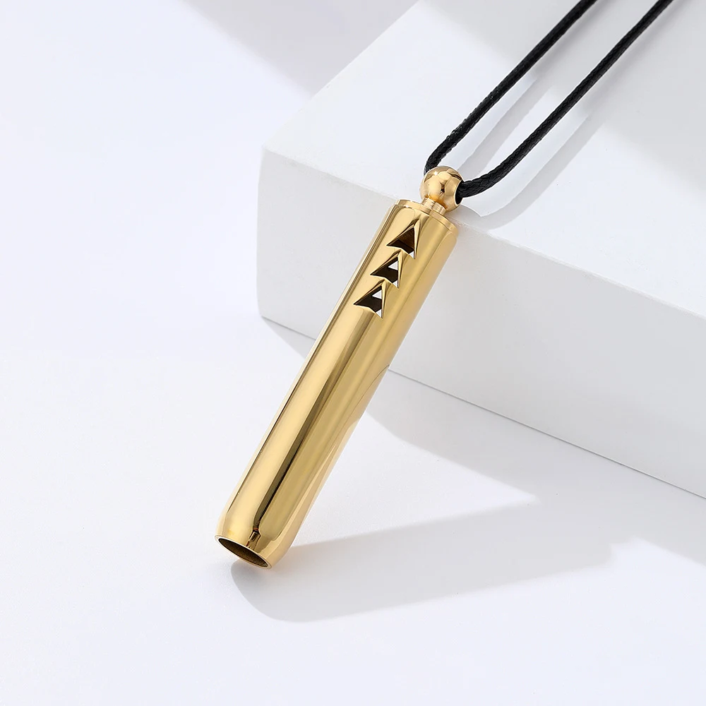 Title 6, 528Hz Driehoek Holle Ketting voor Ademhalingsme...