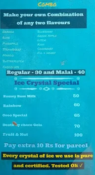 Ice Crystal Gola menu 4