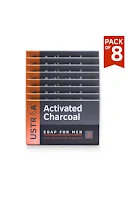 Ustraa Soap-Activated Charcoal-100g (Pack Of 8)