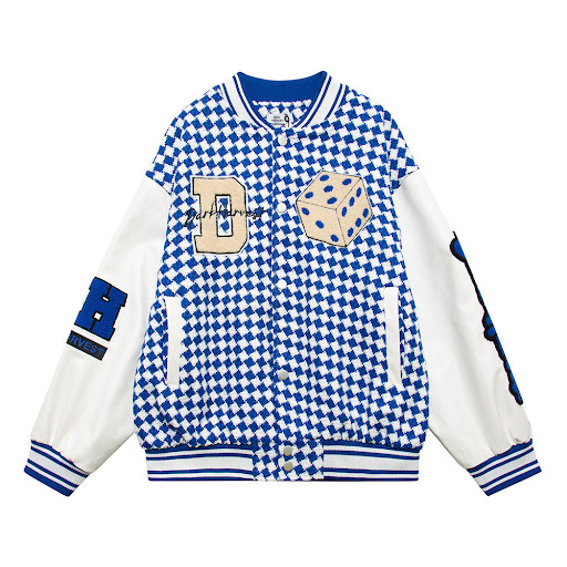 Title 10, Dice Pattern Embroidered Baseball Uniform for M...