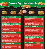 Sweety Sandwich menu 1