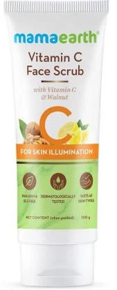 Mamaearth Vitamin C Face Scrub For Glowing Skin - 100 gm