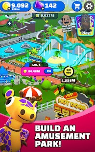 Click Park 🎪 Idle Building Roller Coaster Game! Screenshot