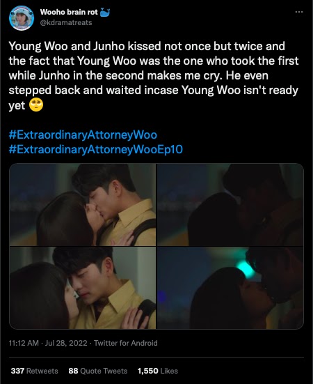 Netizens Praise K-Drama Extraordinary Attorney Woo Kiss Scene For Many  Reasons - Koreaboo