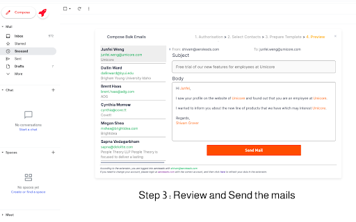 Mail Merge for Gmail Aeroleads