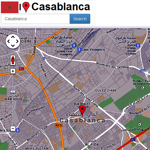 Casablanca mapa