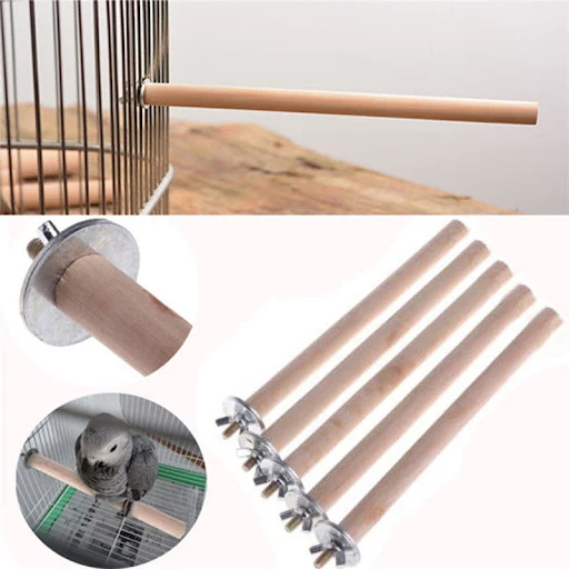Raw Wooden Parrot Hanging Stand Stick Rack Perch For Birds Pet Parrot Toy Bird Cage Accessories Parrot Bath Shower Stand