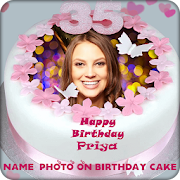 Name Photo on Birthday Cake 1.0 Icon