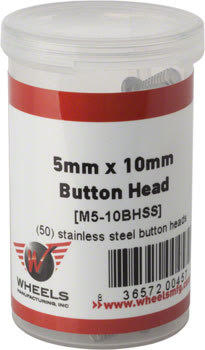 Wheels MFG 5x10mm Button Head Stainless Bolts Bottle/50 alternate image 0