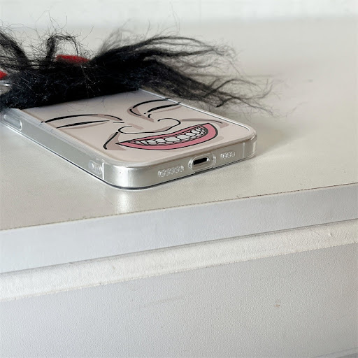 Title 7, Funny Plush Hair Phone Case Tooth Expression — ...