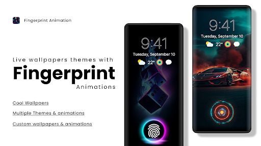 Screenshot Fingerprint Live Animation App