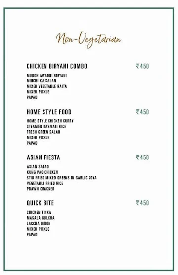 The Deli - The Den Bengaluru menu 