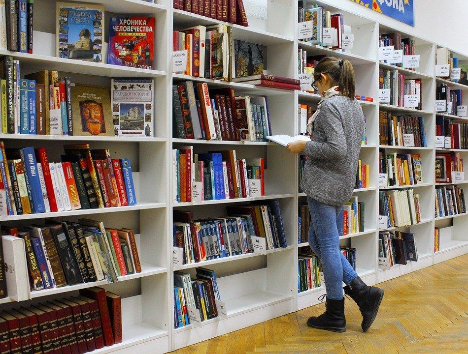 Girl, Library, Books, Reading, Education, Public