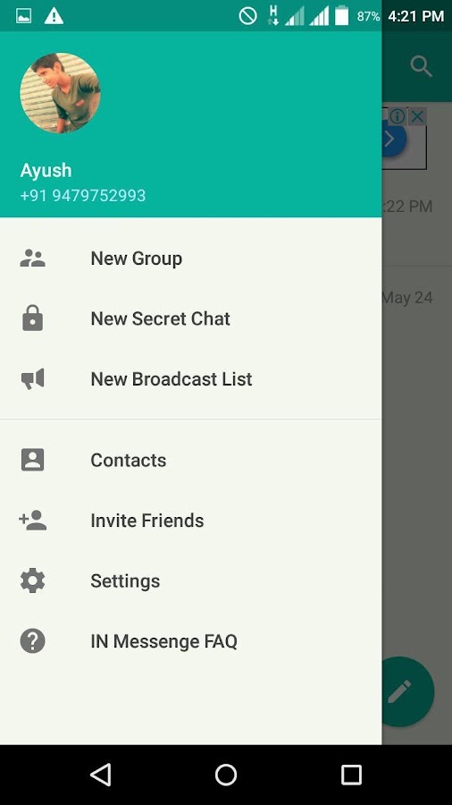 IN Messenger Screen 3