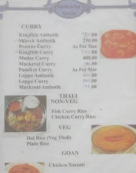 Manisha Seafood menu 4