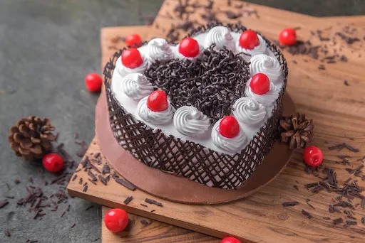 Black Forest Heart Cake