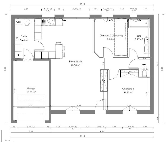 Vente maison neuve 3 pièces 70 m² à Ambillou (37340), 197 900 €