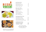 Deshi Videshi menu 1