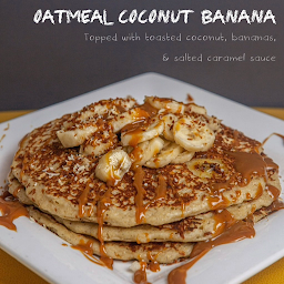 Oatmeal Coconut Banana Pancake